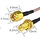 Boobrie 2 x SMA Verlängerung 50CM SMA Kabel Stecker auf Buchse Kabel RG316 Koaxialkabel WiFi Antenne Koaxialkabel für 2G 3G 4G LTE Low Loss WiFi Antenne Wireless LAN Router GPS