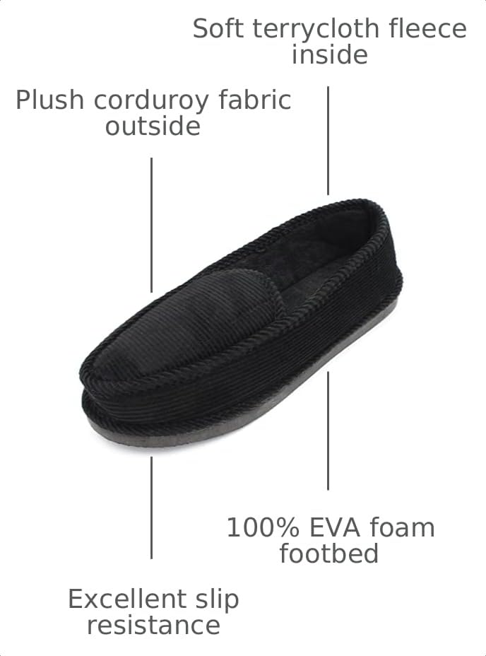 Image of Bright Men's Corduroy House Slippers