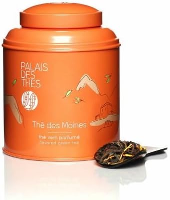 Palais des Thés Thé des Moines Black & Green Tea, 3.5oz Metal Canister