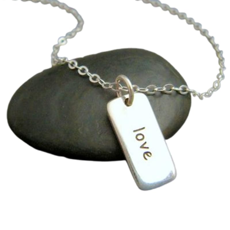 Collar de amor en plata de ley 925 LKBEADS de acabado chapado con dije pequeño de alta joyería