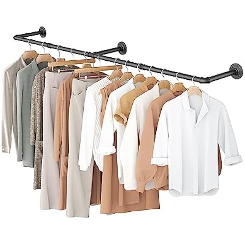 OROPY 65.7" Heavy Duty Industrial Pipe Clothes Rack for Hanging Clothes