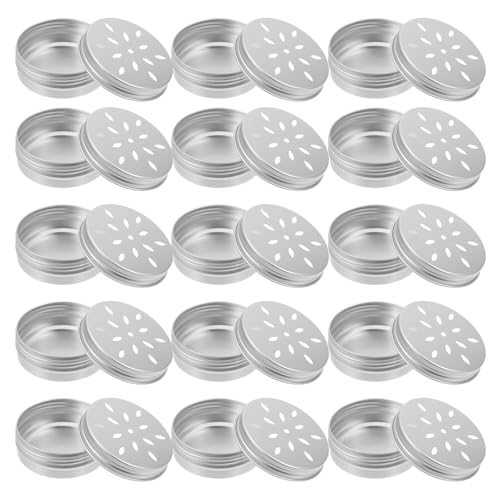 HYTROVE 20 Stück Aluminium Duftdosen 60ml mit Belüftung für Hundetraining Geruchstrainingsbehälter...