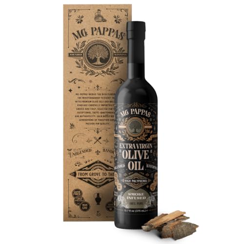 M.G PAPPAS High Polyphenol Rich Smoked Infused Olive Oil Extra Virgin