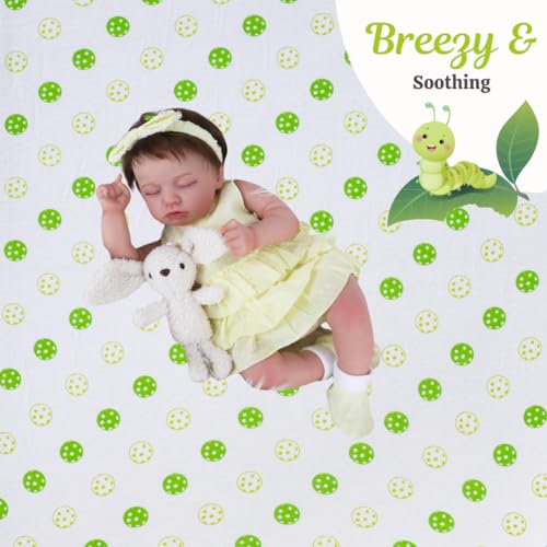 Image of 3 Pack Crib Sheets - Ultra Soft Jersey Cotton Baby Crib Sheets, Breathable Fitted Sheets for Standard Crib Mattress (52 inch x 28 inch), Baby Boy Crib Bedding Set - Green Caterpillar