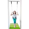 DreamGYM Doorway Swing Set - Indoor Kids Swing With Red Rope, 220lb Capacity