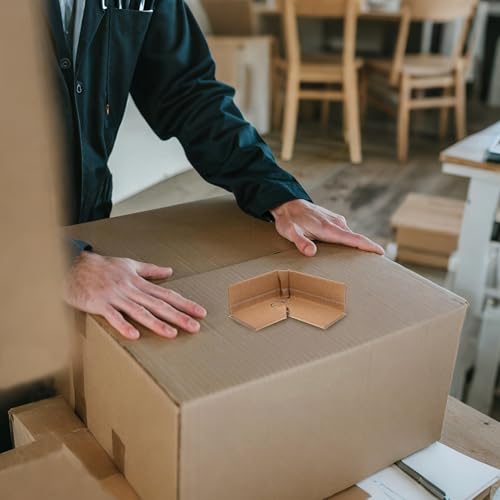 Molyorch 30 Stücke Pack Papier Kantenschutz, Paket von 30 Verstellbarer Kartonkantenschutz, für Bilderrahmen Verpackung Kartons Versand Packen Rahmen