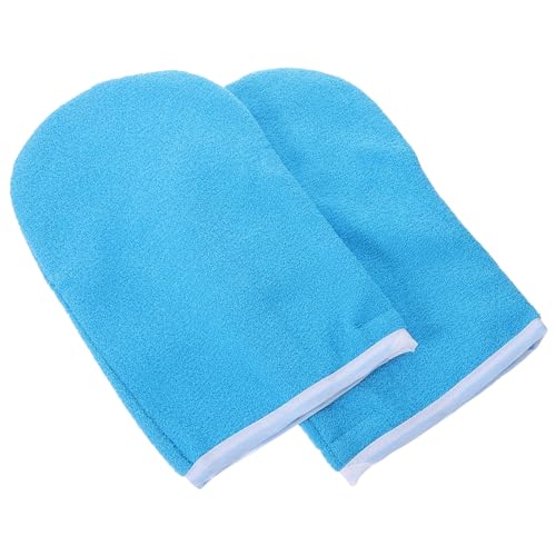 Baluue Paraffin Wax Mitts Thick Paraffin Heated Hand Spa Mittens Paraffin Bath Gloves for Hot Wax Hand Paraffin Thermal Treatment Spa Wax Warmer Blue