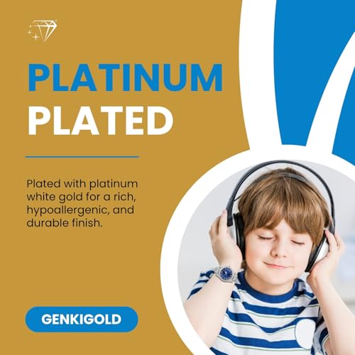 Gold Diamond Watch for Teen Boys - 37mm Roman Numerals Round Dial in Three Colors - 18K Real Gold/Platinum Plated 8" Strap - Includes Giftbox, Can Paired with Cuban Chain3