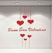 Vetrofania San Valentino - Cuori Adesivi - Rosso - Vetrine per Negozi - - Love, San Valentino, Stickers, Adesivi