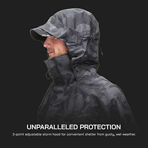 Simms Mens Challenger Waterproof Fishing Rain Coat - Black - X-Large #TOP3