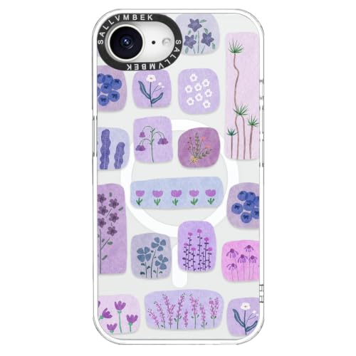 Coque iPhone 16e MagSafe à motif floral coloré, le cadeau idéal pour femme et fille