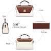 GOIACII Top-Handle Crossbody Bags for Women Soft Leather Trendy Purse Circle Handbags Small