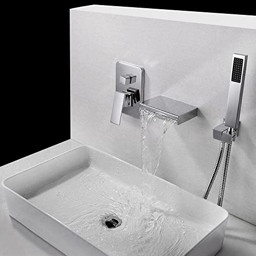 Kit mitigeur cascade mural cuivre multifonction avec douchette et flexible