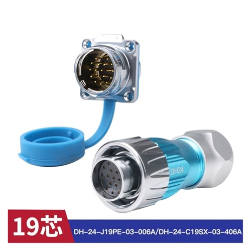 Conector de señal multinúcleo DH24 metálico de 19 pines y tercera generación 3