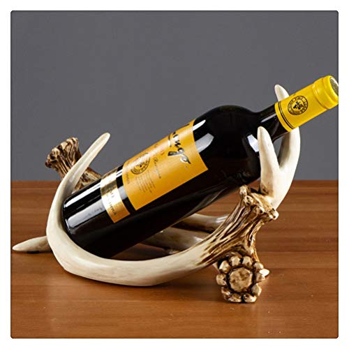 Casier à vin en forme de bois de cerf, porte-bouteille artistique pour décoration de salon chic