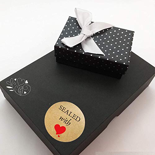 Sealed With Love Stickers ,1.5 Inch Kraft Homemade With Love Stickers Envelope Decorating Sealing Stickers (500 Labels On A Roll) (Kraft) #TOP2