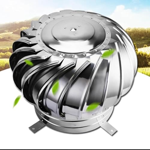 Chimney Spinner Cowl Vent - Tapa de ventilación de techo para fábricas, granjas, almacenes y casas
