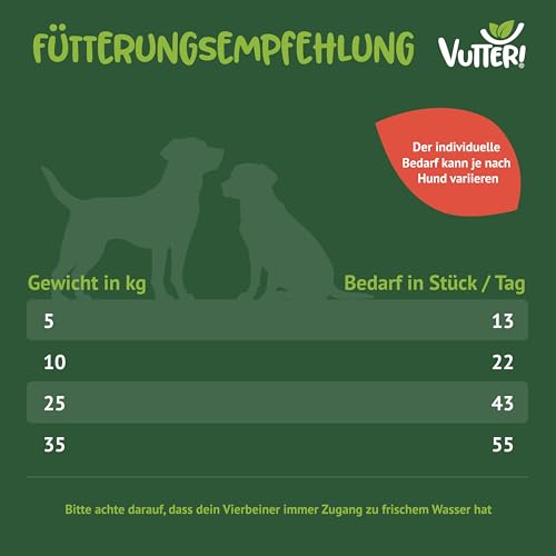 VUTTER ! Snack Wie Leberwurst, 10x110 g: Hundeleckerli Vegan. Pflanzliche Leckerlis. Belohnung für Hunde. Leckerli ohne tierische Proteine. Glutenfrei auf Reismehlbasis. Ohne Zucker & Farbstoffe