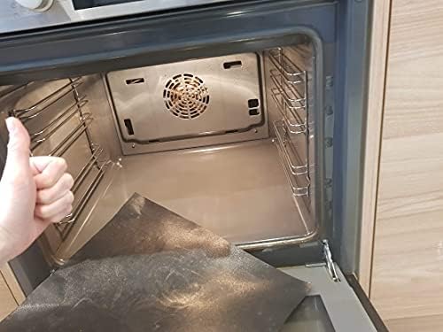 DREO 2 Pack Teflon Oven Liners for Bottom of oven - for Baking Grilling BBQ Easy-Clean Mat Non-Stick 40 x 50cm