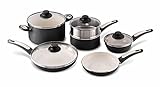 GreenPan Focus 10pc Ceramic Non-Stick Cookware Set, Black