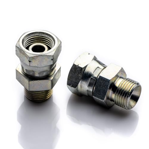POLBERIS Riduzione da 5/8 -3/4 BSP G Rp acciaio automatico nipplo zincato filettato filettatura interna femmina maschio maschio filettatura femmina maschio 60 gradi filettatura pollici
