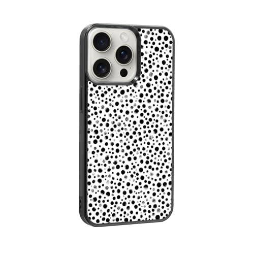 qizjio Polka Dot Phone Case, Shockproof Protective Cute Aesthetic Cover for iPhone 14 Pro