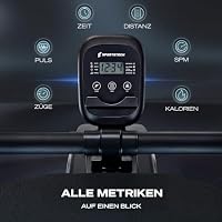 Sportstech Rudergerät für Zuhause, Rudermaschine mit App, bis 150 kg, Ganzkörper-Cardio, Bluetooth App, Widerstandsstufen wählbar, platzsparend, vertikal verstaubar, Tablet-Halter, PROwer – Ansicht 5