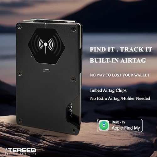 Air Wallet, Built-in Airtag Wallet, RFID Wallet For Men & Women, Built-in Find My Airtag Wallet with Tracker, Minimalist Wallet with Card Holder & Money Clip2