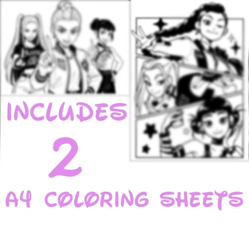 Image of AtOdds - 65 Pcs Kpop Hunter Girls Sticker Bundle - Hunterix - Premium Matte Waterproof Vinyl Stickers for Water Bottles, Phones, Laptop, Notebook Journal & Other Crafts