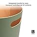 Umbra 082780-1095 Woodrow 2 Gallon Modern Wooden Trash Can Wastebasket or Recycling Bin for Home or Office, Spruce