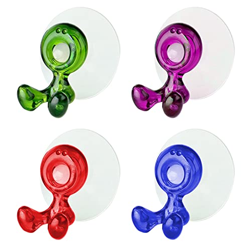 Mousyee Portacepillos De Diente con Ventosa, Portacepillos De Dientes Pared con Ventosa, Colgador De Cepillos De Dientes, Mantenga El Cepillo De Dientes Seco para Evitar Bacterias Dañinas, 4 Colores Cover