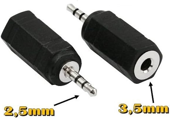 IRPot Adattatore Jack Maschio 2 5mm Femmina 3 5mm M F cod2 000300001