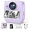 Appareil Photo instantané Enfant, Appareil avec Carte et Papier d'impression 4 volumes, Appareil instantané 48 MP avec Appareil Photo numérique 1080p pour Jouet Cadeau pour Enfant de 3-14 Ans