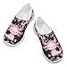 Doojoayie Axolotl Girls Slip On Sneakers Size 2.5 Black School Shoes Fashion Cherry Blossom Cheer Shoes for Kid Girls Outdoor Activities Funny Gifts for Axolotl Lovers