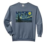 Starry Night UFO Sighting Funny Sci-Fi Van Gogh Painting Comfort Colors Adult Sweatshirt
