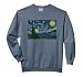Starry Night UFO Sighting Funny Sci-Fi Van Gogh Painting Comfort Colors Adult Sweatshirt