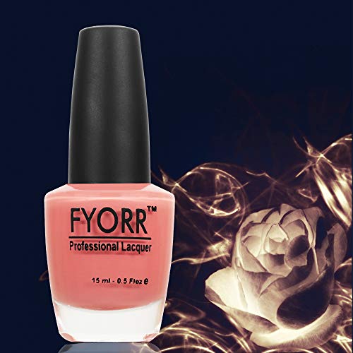 Image of Peach Professional Nail Polish | Long Lasting, Quick Dry, Chip Resistant, High Shine Nail Paint | Smooth & Easy Application, Vibrant Trendy Shades for Women & Girls Party Daily Use 15ml