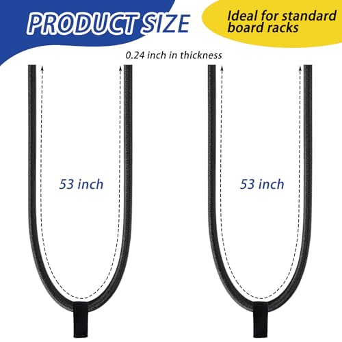 image for Hibinew 2 Pcs Replacement Wakeboard Tower Rack Bungee Cord Strap with 