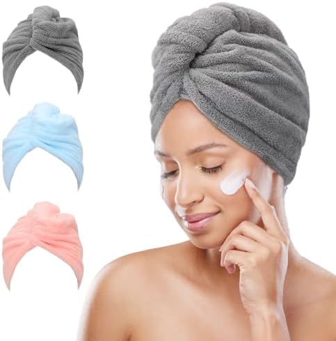 Turbante Asciugacapelli In Microfibra - 2 Pezzi 100x60 Cm, Asciugatura Rapida - Foto 9