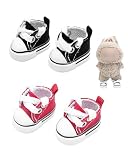 ZAMXHUG 2 Pares zapato de muñeca, Accesorios Disfraces para muñecas, Zapatos de lona, Adecuado para Todas Las muñecas de 17 cm, Outfit Ropa, sin muñeca