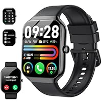 Smart Watch for Men Women Answer/Make Calls, 1.96" Fitness Watch, Fitness Tracker with Heart Rate Sleep Monitor, Step Counter, 110+ Sports Activity Trackers, IP68 Waterproof Smartwatch for Android iOS