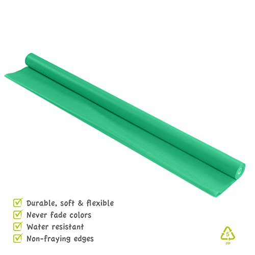 Smart-Fab Craft Fabric Roll, 48" x 40', Grass Green, Perfect for Schools, Crafts, Art, Bulletin Board, Teacher Classrooms, Outlasts Paper, Won't Fade