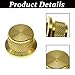 TopHomer 2PCS Aluminum Potentiometer Control Knob Volume Audio Electric Guitar Bass Screw Type Hole Dia:6mm/ 0.24