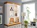 Woodroom Oslo Buffet Vitrine Vitrinenschrank Standvitrine Wohnzimmerschrank, Holz, Weiß, Hoch und Schmal