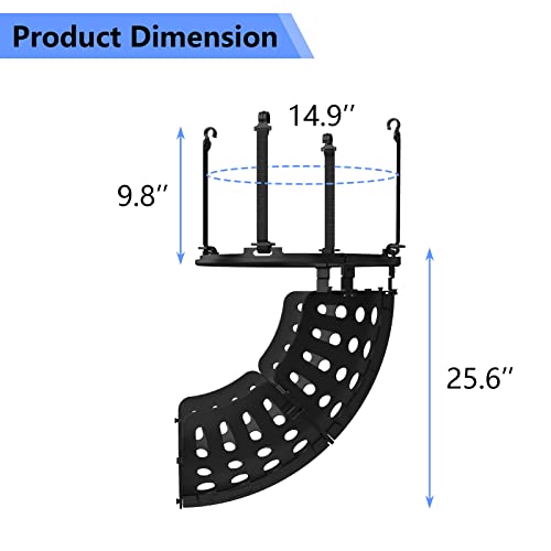 Enyopro Basketball Return Attachment, Ball Return System For Basketball - 360 Degree Rotatable Chute Basketball Shot Returner, Basketball Hoop Ball Returning System Fits For All Ages, Sizes & Ability #TOP5
