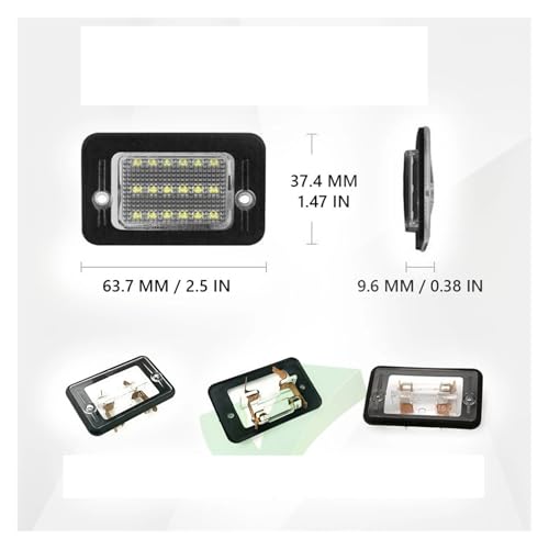 Luces LED de matrícula Canbus para Land Rover Discovery 1 y 2 2