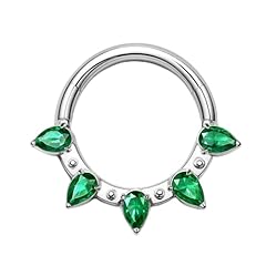 Green CZ-Silver