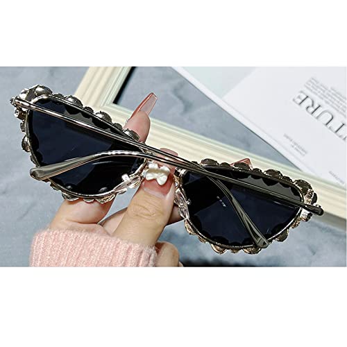 Full Crystal Shiny Cat Eye Sunglasses For Women Vintage Fashion Luxury Rhinestone Sun Glasses Female Elegant Shades3