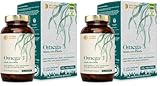 Veganes Omega 3 aus Algenöl | 120 hochdosierte Kapseln für 4 Monate | Nur 1 Kapsel täglich | laborgeprüft auf Reinheit (Packung mit 2)