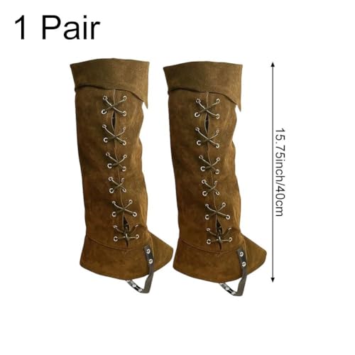 Bottes De Pirate Faciles à Imiter avec nos Couvre-bottes Médiévaux Ajustables - 7